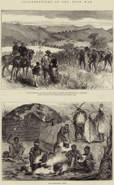 Ilustraciones de la guerra zulú de Harry Furniss